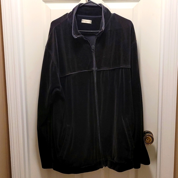 Men's Black Velour Jacket from Concept Sport - Picture 1 of 4
